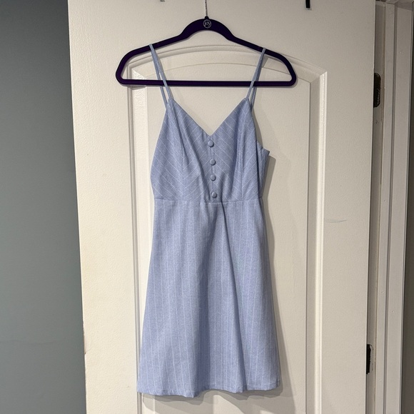 Lulus Dresses & Skirts - Lulu's Light Blue Striped Dress